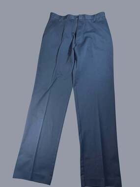 KEY Men's Navy Blue Flat Front Twill Work Pants 36x36